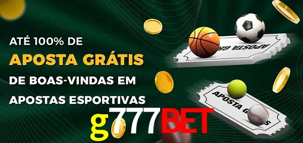 g777bet Ate 100% de Aposta Gratis