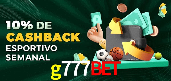 10% de bônus de cashback na g777bet